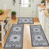 3 Pcs Set Floor Mat Bohemian Style Rugs Kitchen Carpet Non-Slip  Washable Kitchen Decoration Office Bedroom Corridor Rug