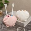 Ceramiczny uchwyt na szczoteczki do zębów w kształcie muszli Kreskówkowy stojak do przechowywania w łazience Pokój dziecięcy