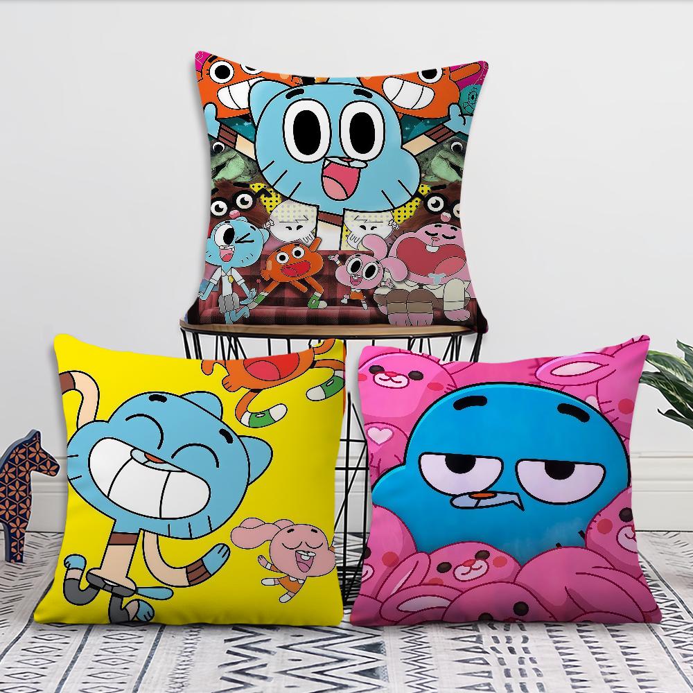 The A-mazing Cartoon World of G-gumball cushion cover Pillow Cover Decoration Room Home Sofa living Office Car Nordic Simplicity