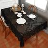 French Romantic Small Fringed Lace Tablecloth Household Rectangular Dining Table Mat Coffee Table Decorative Tablecloth