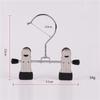 HHO-48Pcs Adjustable Stainless Steel Shoe Rack Pants Folder Boot Hanger Holder Portable Travel Laundry Hook Hanging Clip