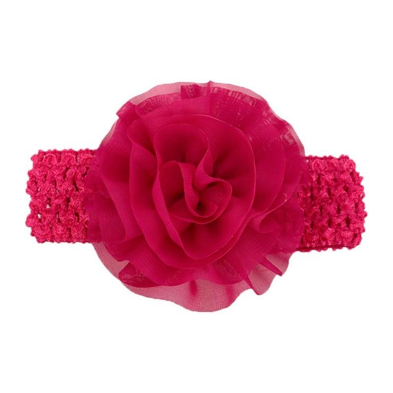 New Baby Headband, Versatile Chiffon Flower Hollow Baby Headscarf, Soft, Comfortable and Elastic Children's Hair Accessories