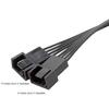 13.5cm PWM Fan Splitter Cable Professional Tinned Copper Wide Compatibility 1 to 2 4 Pin PWM Fan Extension Cable for Desktop