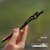 Fermacapelli Fatto a Mano di Alta Gamma in Legno di Pesco per Donne - Accessorio per Acconciature Stile Antico