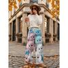 Women's Standard Size Fashion Trendy 3D printing oom Print Wide-Leg Pants,Comfortable and Suitable for All Seasons