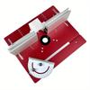 Aluminium Router Table Insert Plate, Woodworking Benches Router Flip Plate W/ Miter Gauge Guide Aluminium Fence Sliding Brackets