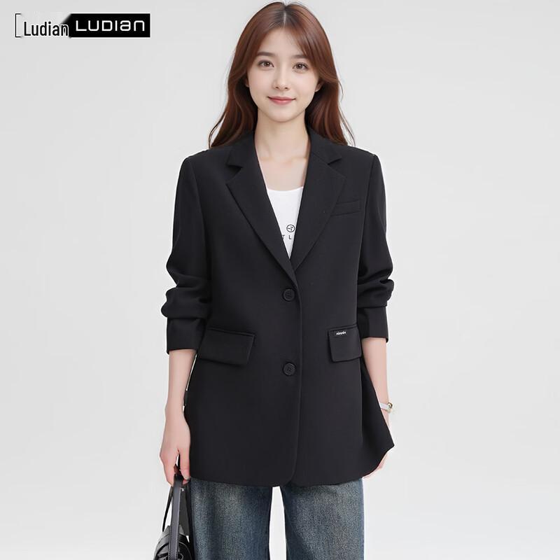 LUDIan Women's Premium Loose-Fit Business Suit Jacket