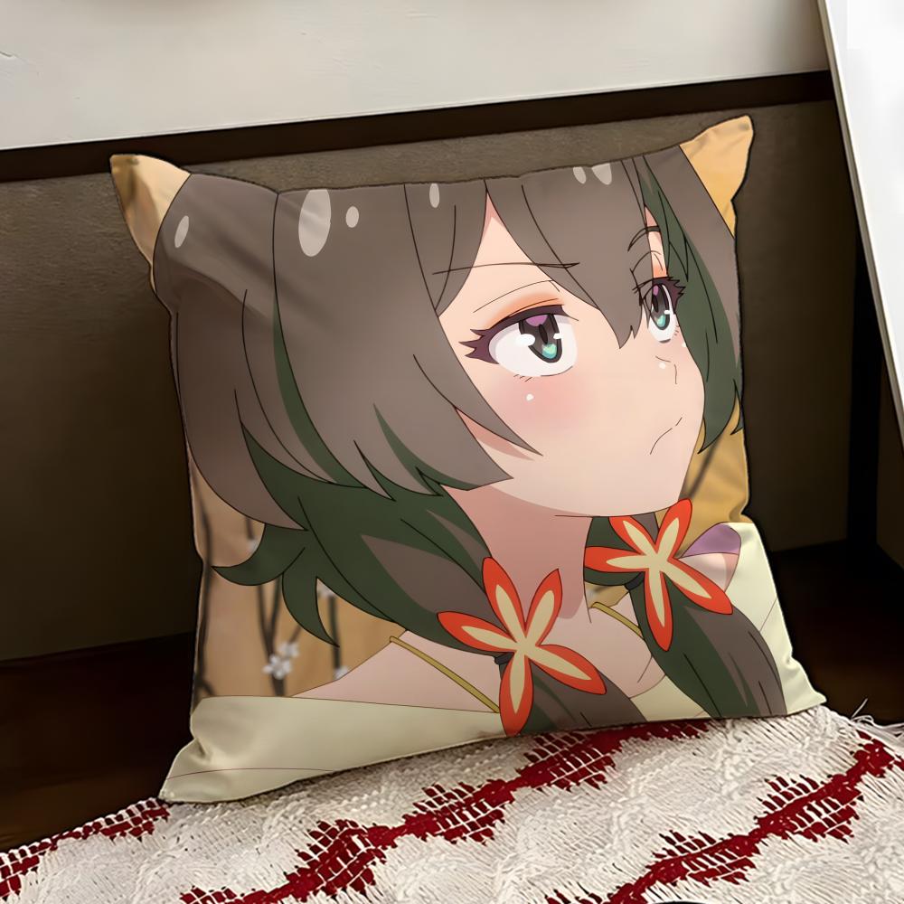 MMayonaka animePunch Cushion Cover Reversible Soft Durable Pillow Cover Home Car MultiScene Use for Daily Comfort