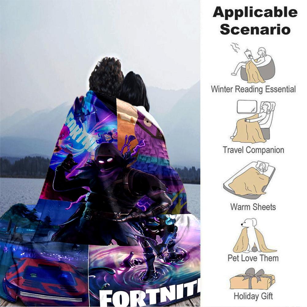 Fortnite Epic Moments Blanket Soft Throw Blanket For Home Bedroom Bed Sofa Travel Office Solid Christmas Blanket