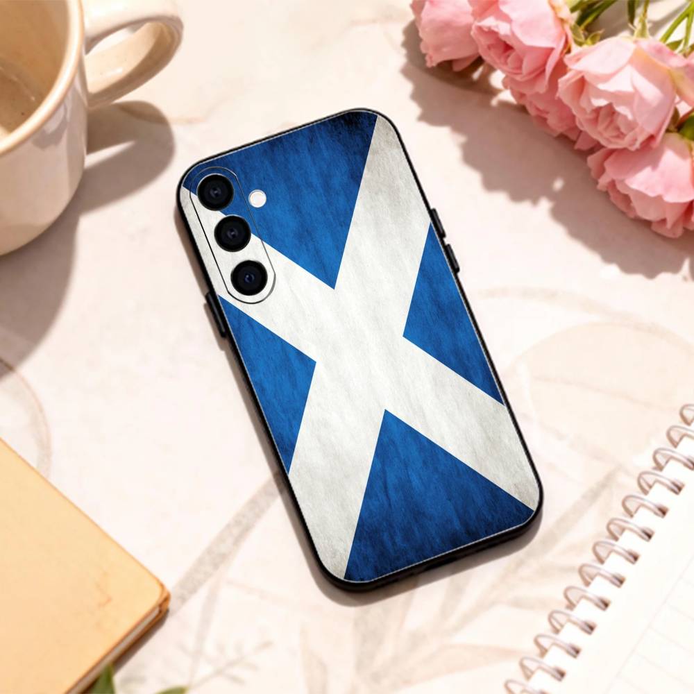 S-Scotland S-Scottish F-Flag phone Case For Samsung Galaxy A73,A72,A71,A70,A53,A52,A51,Others Soft Black Shell