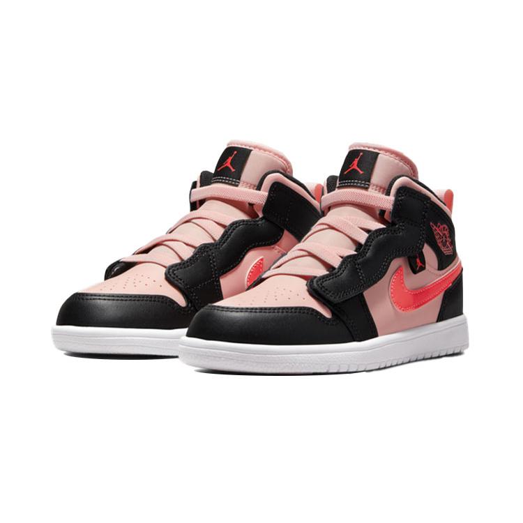 New Air Jordan 1 Mid Black Pink Crimson AR6351-604