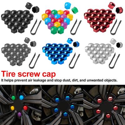 20 ks Krytky matic kol Krytky šroubů středu ráfku kola Plastové krytky Krytky matic kol Krytky šroubů Prachotěsné Vnější příslušenství