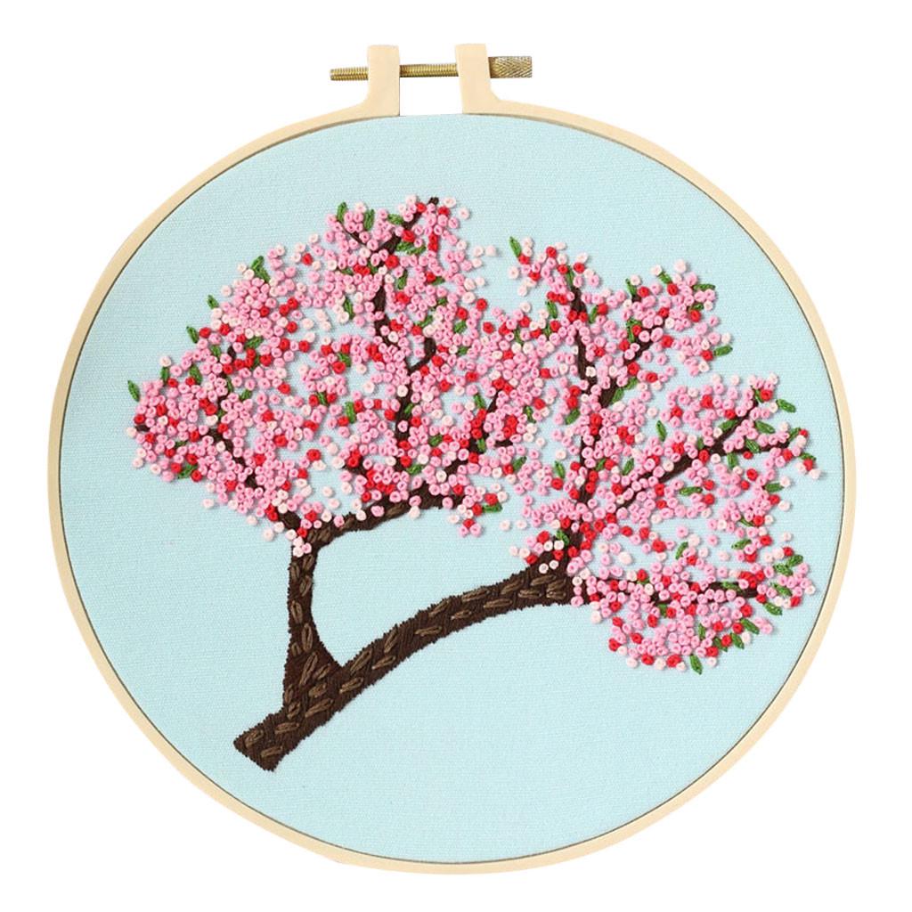 (SU)Full Range Of Embroidered Cross-Stitch Embroidered Fabrics With Floral Kits