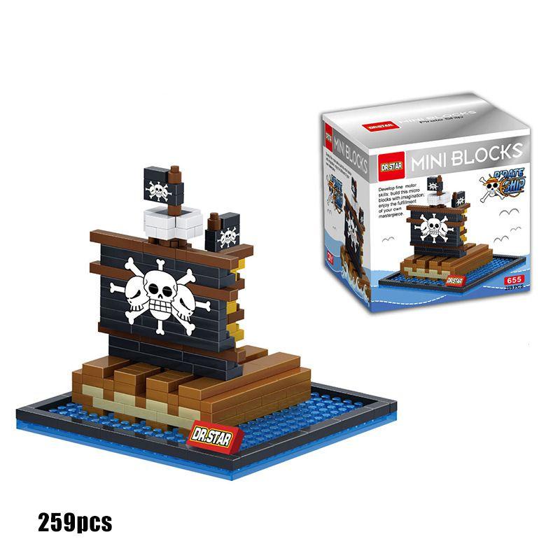One Piece Pirate Boat Building Block Toy Mini Figure Collection Gift For Kids