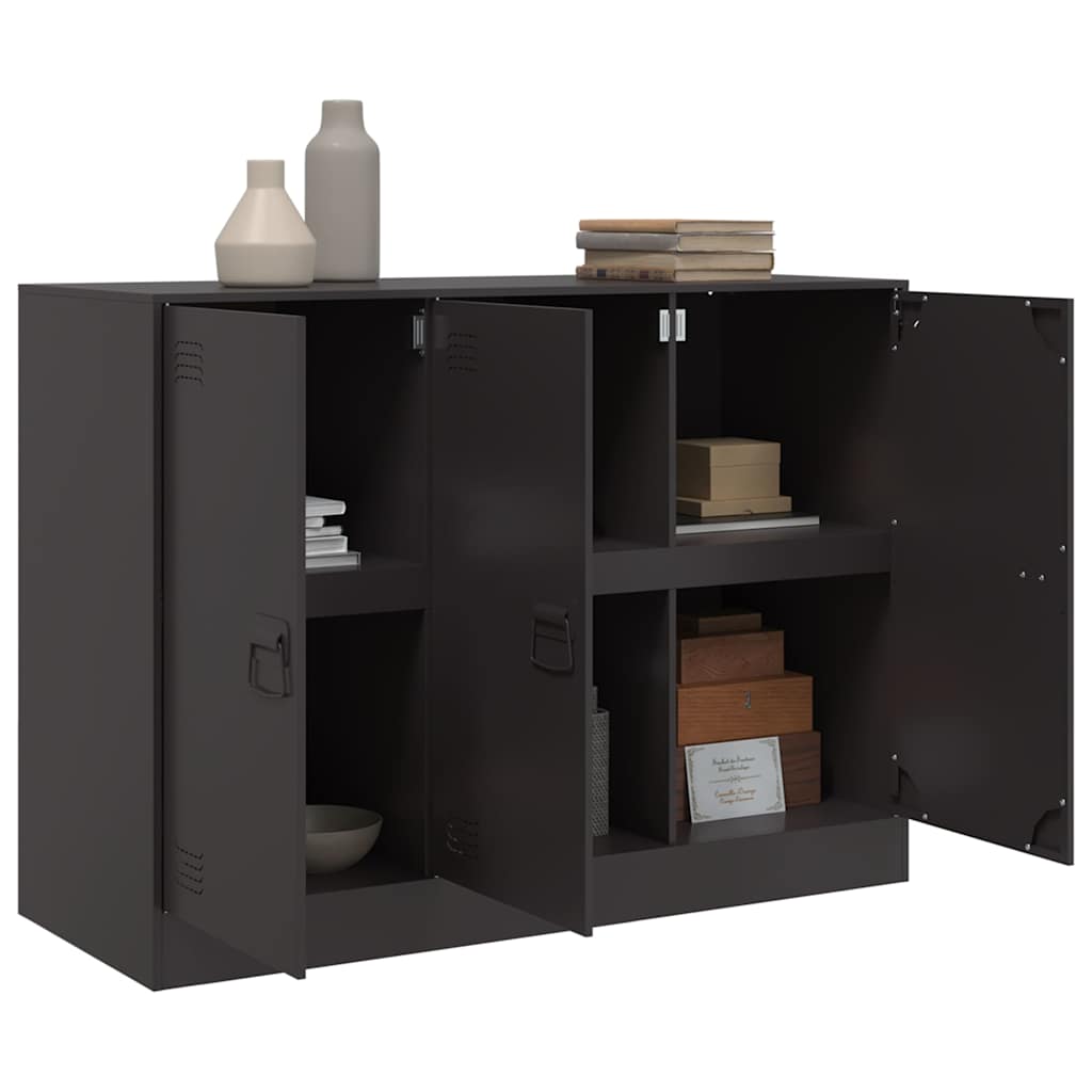 Sideboard Black 99 X 39 X 73 Cm Steel