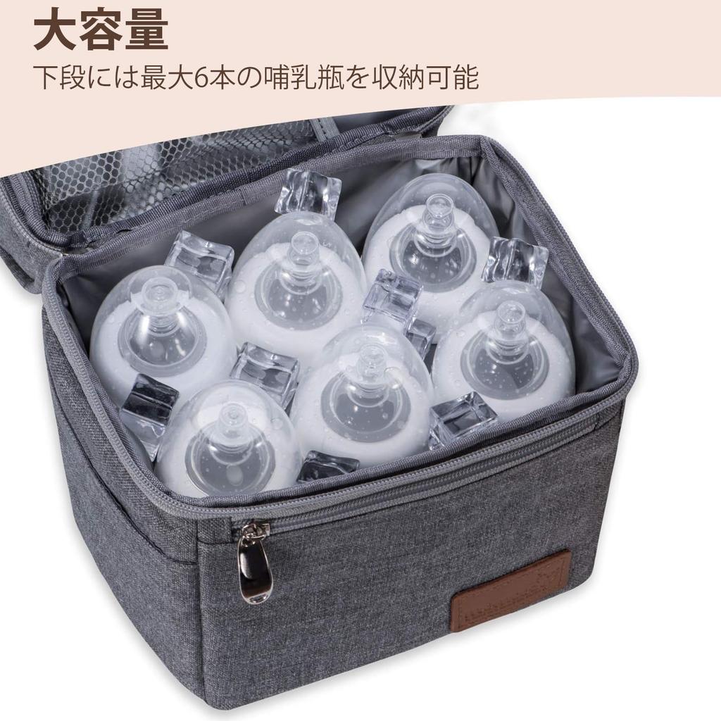 Momcozy Insulated Cooler Bag, Baby Bottle Bag, Baby Bottle Pouch, Breast Milk Cooling Pouch, Milk Case, Diaper Case, Stroller Compatible,