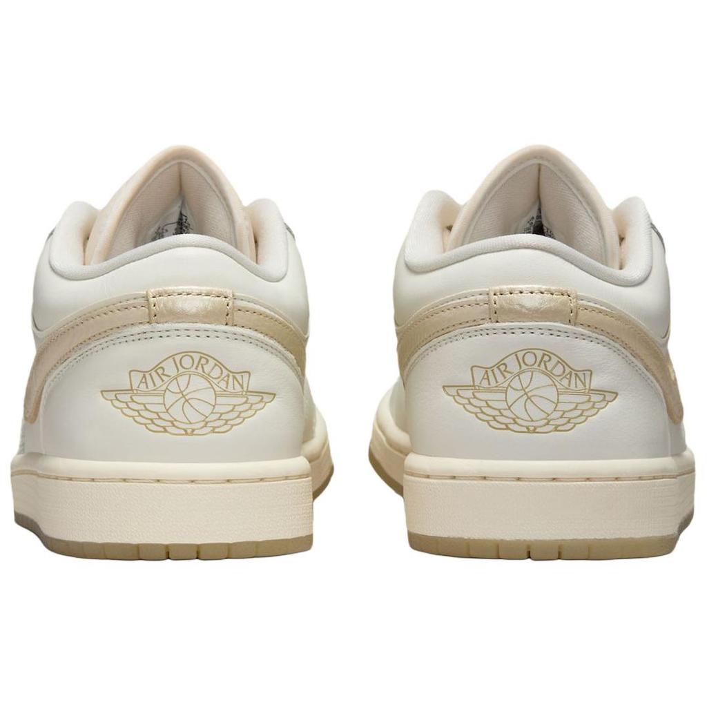 Air Jordan 1 Low Hoops Gold Pack Women Sneakers Cream Sail Pale-Ivory HV5157-100