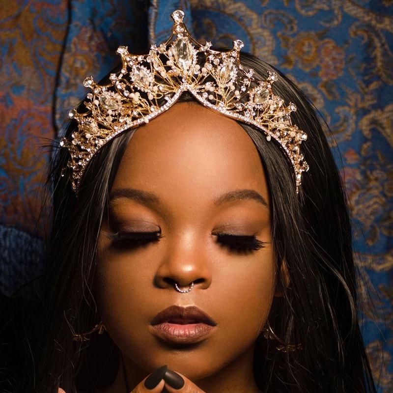 New Vintage Baroque Headbands Crystal Tiaras Crowns Bride Noiva Headpieces Bridal Wedding Party Hair Jewelry For Women