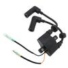 6F5 85570 12 Boat Motor Ignition Coil ABS Marine Outboard Ignition Coil for 9.9 to 40HP 2 Stroke 4 S