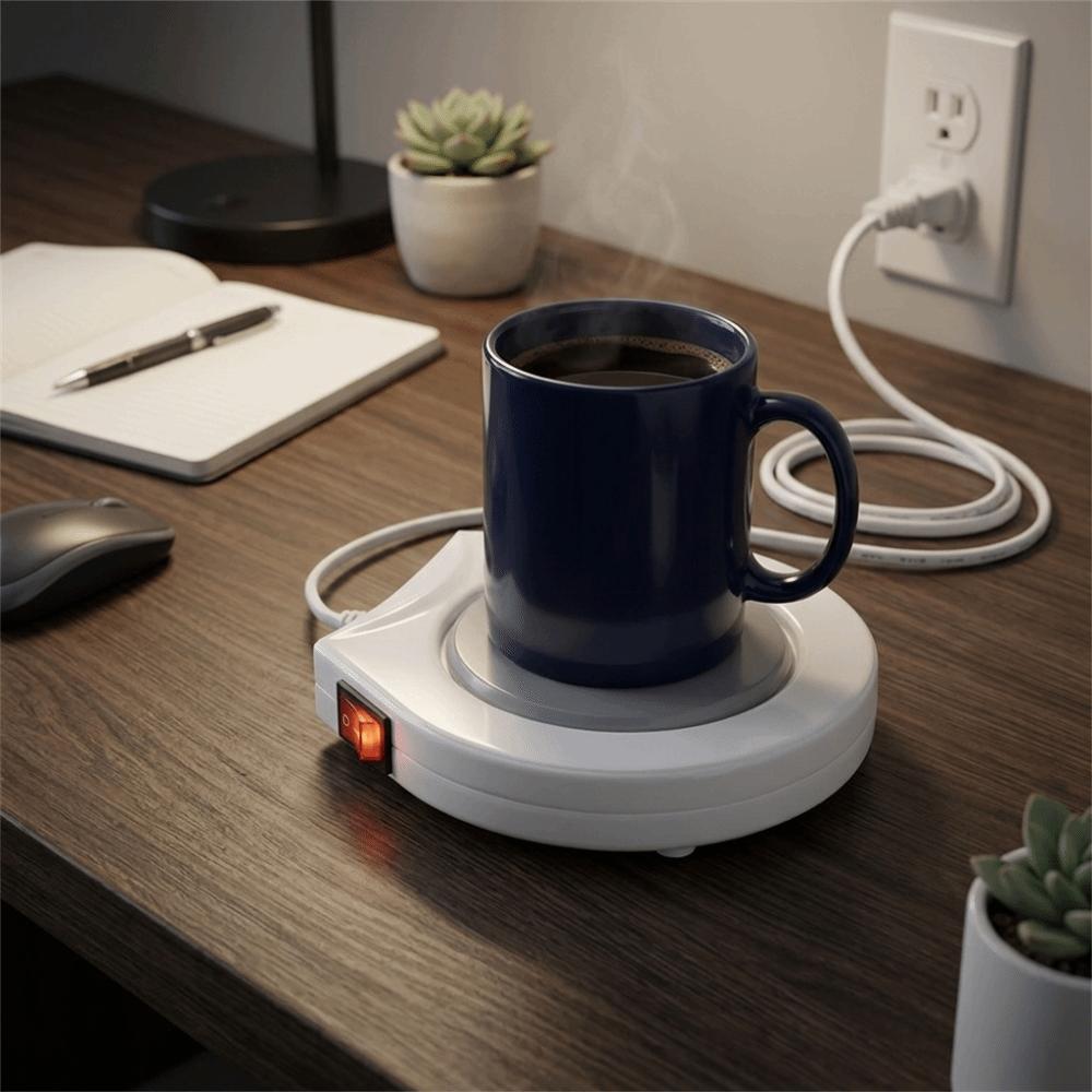 110V Mug Warmer Uniform Heating Plate Tea Thermal Mat Beverage Heating Coaster  Holiday