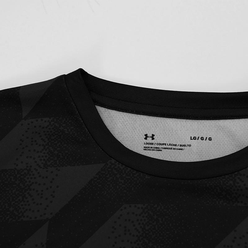 Under Armour Quick-Dry Outdoor Running Indoor Fitness Short Sleeve T-Shirt Unisex Tops Black 25500521-001