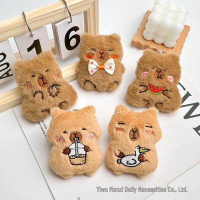 Portachiavi Peluche Stella Capibara - Carino Peluche Cartoon Animale Ornamento Bambola