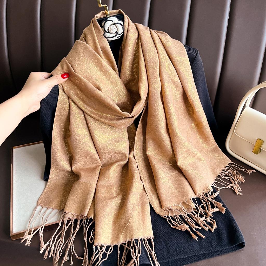 Luxury Brand Autumn Cashmere Pashmina Shawl Lady Wrap Warm Winter Scarves Design Print Female Foulard Hijab Stoles Scarf