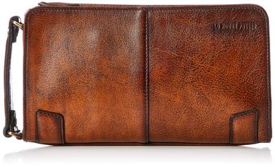 Borsa Ompresse Seconda, Made in Japan, Pelle di Mucca, Arcaico, Marrone, 71866