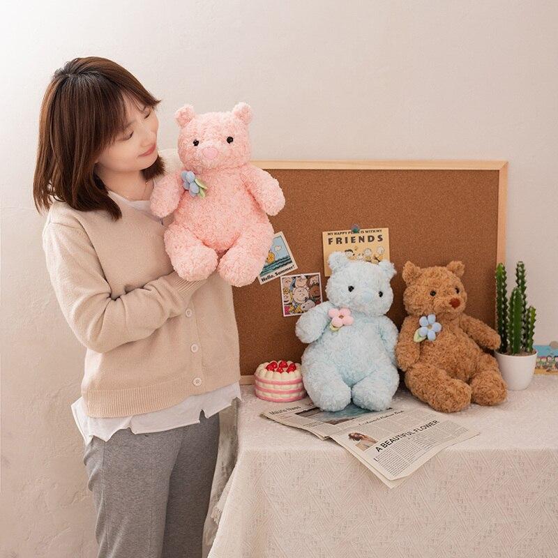 1 stück 40 cm Niedlichen Cartoon Teddybär Plüschtiere Gefüllte Weiche Tiere Dressing Up Puppe Für Mädchen Kinderzimmer Dekor Geburtstagsgeschenke