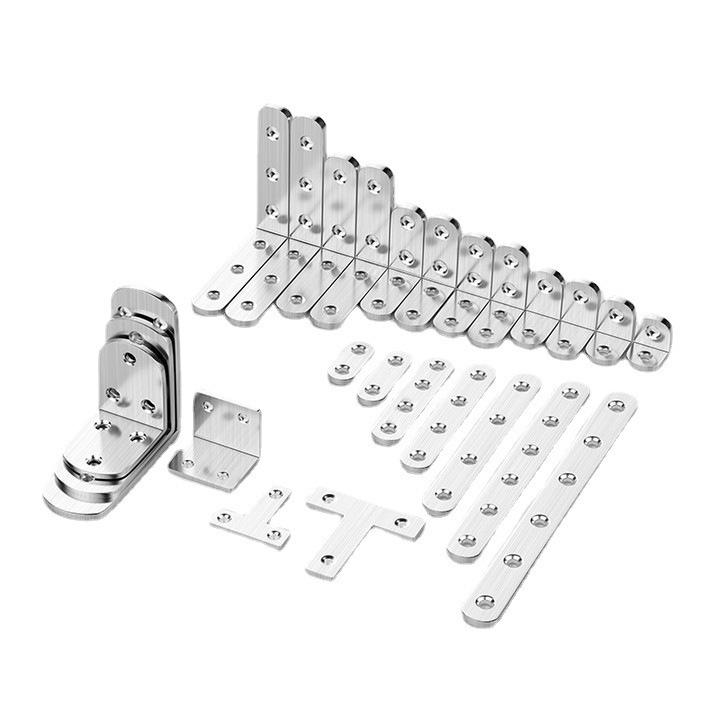 Stainless Steel 90° Corner Brackets for Kitchen Furniture