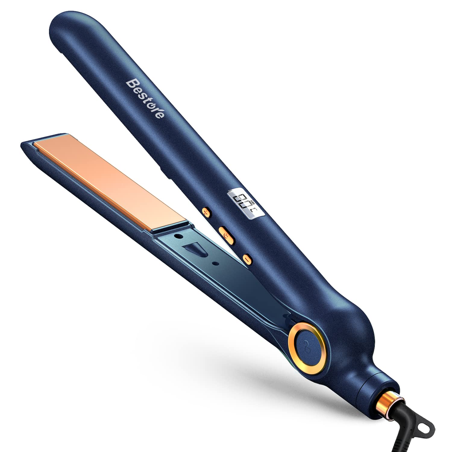 

[2026 New Model - 30-Second Rapid Heating] 2-Way Hair Straightener, 24mm, Negative Ion, 80-230℃ Temperature Adjustment, LCD Display, One-Touch Lock, 3
