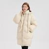 2026 Winter Womens Mid-Length Puffer Jacket 90% White Duck Down Thick Warm Casual Outdoor Coat