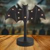 Fledermausförmiger Kerzenständer mit LED-Funkellicht Fledermaus-Kerzenhalter Leuchtende Fledermaus-Kerzenhalter Halloween Heim-Schreibtischdekoration