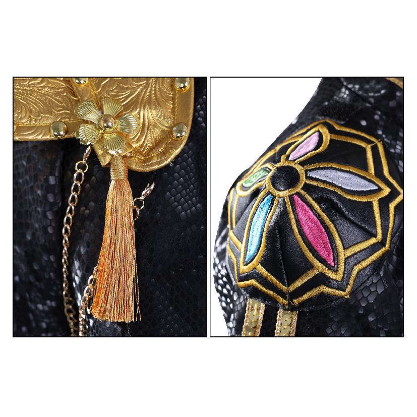 K-Pop: Demon Hunters HUNTR/X Rumi Cosplay Costume Black Version Outfit Play Role Clothes Clothing for Women Anime Cosplay