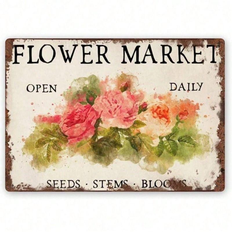 Metal Wall Art Vintage Poster for Kitchen