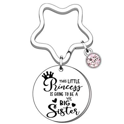 Best Sister Big Sister Stainless Steel Key Ring Butterfly Keychain 2025 Gift for Best Friend Stainless Steel Keychain for Backpack Bag Pendant