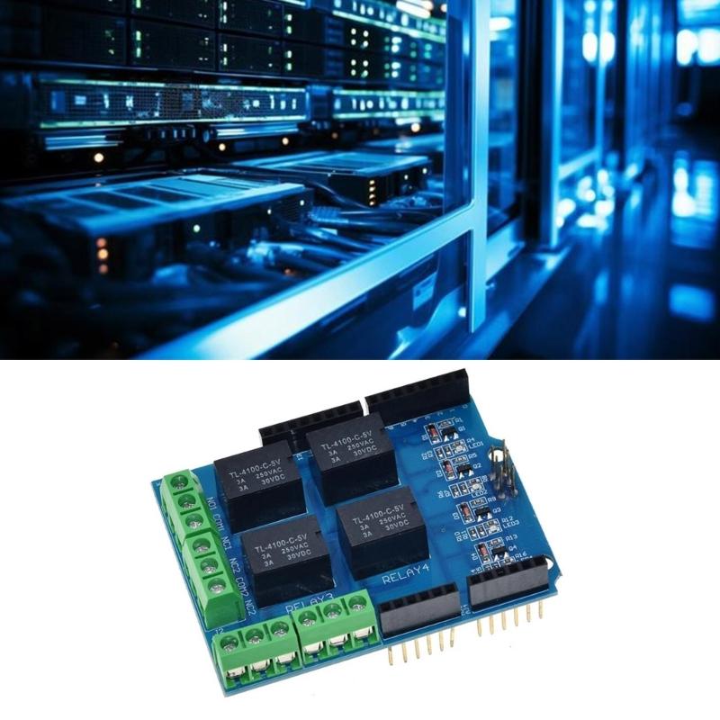 4 unabhängige DC5V Relais Module zur Steuerung mehrerer Geräte Kompatibel mit Mikrocontrollern und SBCs