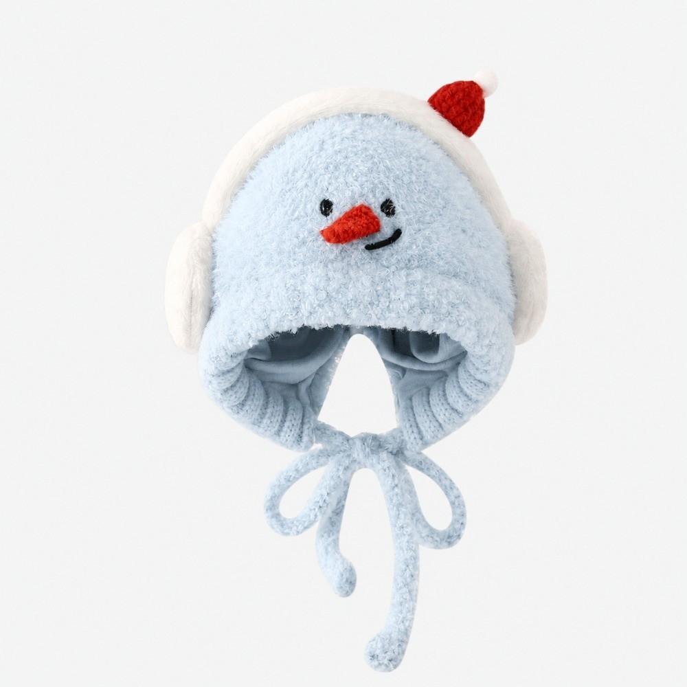 Cold Proof Children Earphone Hat Cute Cartoon Plush Warm Hat New Ear Protection Hat Winter