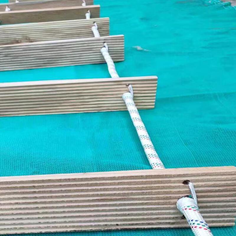 Emergency Fire Escape Wooden Rope Ladder