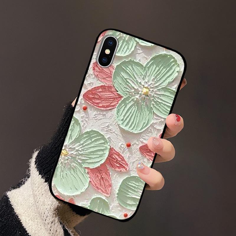 For Apple iPhone XS Case XS Max Soft TPU Silicon Phone Back Cover For iPhone X XR Fashion Color Printed Shockproof Housing Cases