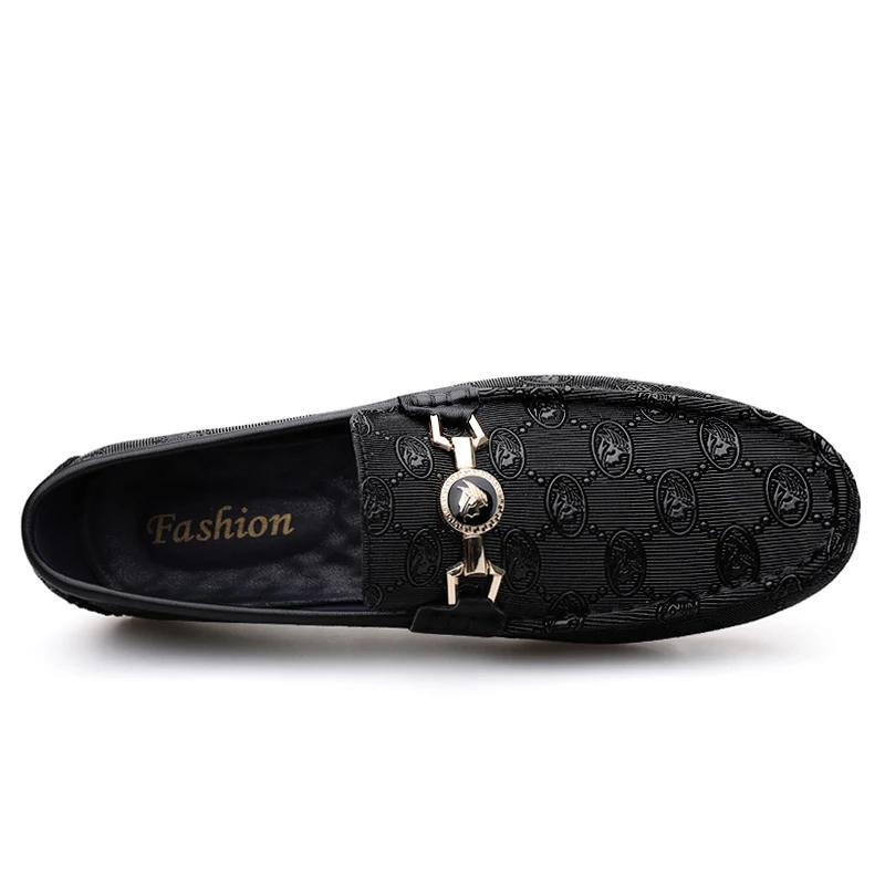 Herren Echte Leder Slipper Lässige Luxusschuhe Markendesigner Frühling Sommer Herrenschuhe für Männer