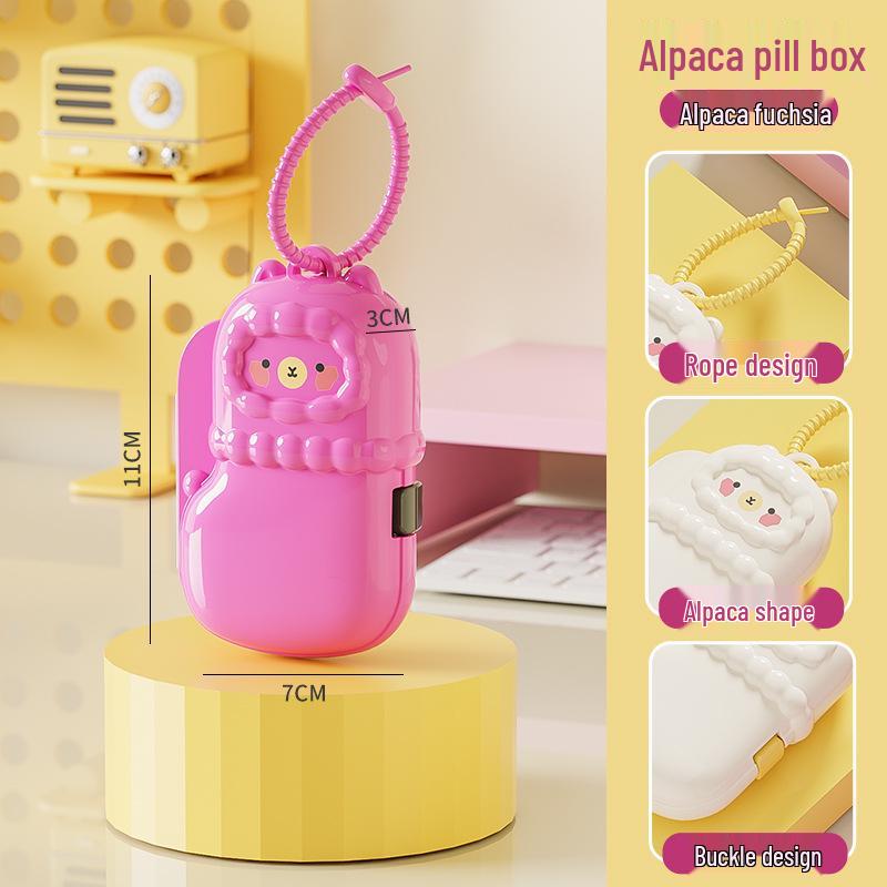 2025 Dopamine Jewelry and Pill Storage Necklace: Portable Box for Earrings and Travel