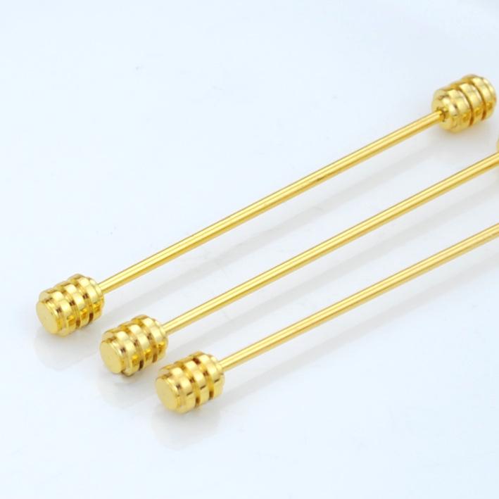 Men's Gold Rhinestone Collar Pin - Business Wear Accessory