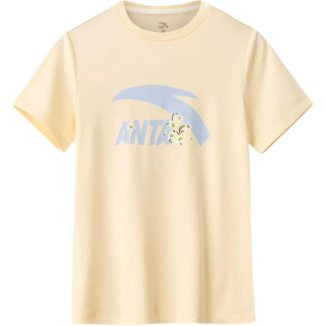 Anta Casual Sports Fashion Versatile Comfortable Short Sleeve T-Shirt Women tops 962628115-6 XS