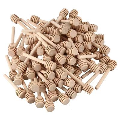 20/40 stücke Langlebiger Langer Stock Honig Rühren Hochwertiger Riegel Mischgriff Glaslöffel Praktischer Holzschöpflöffel Honig Küchenzubehör