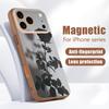 Flowers Leaves Pattern Case For iPhone 17 Pro Max Magnetic For Magsafe Hybrid Slim Matte Cover For iPhone 16 15 14 13 Pro Max