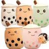 Adorable Bubble Tea Boba Cup Plush Pillow Cushion For Cozy Softness In 4 Sizes