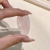 1Pc Natural Stone Elongated Heart Pendant 24×40mm Single Hole Gemstone Charm For DIY Necklace Jewelry Making