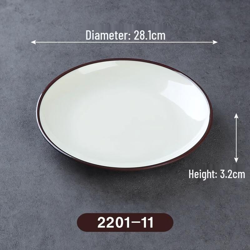 Commercial Melamine Round Dinner Plates