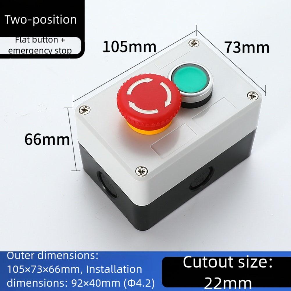 Button Switch Control Box with Waterproof Connector for Secure and For Durable Use in Outdoor and Industrial Settings